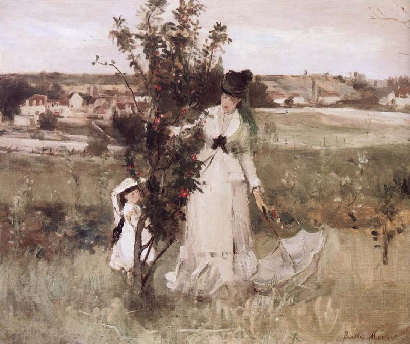 Berthe Morisot Hide and seek Norge oil painting art